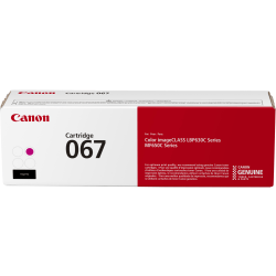 Canon 067 Toner Cartridge, Magenta, 5100C001