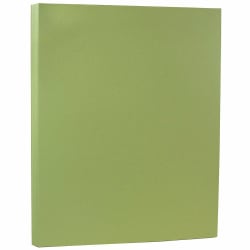 JAM Paper® Card Stock, Pea Green, Letter (8.5" x 11"), 80 Lb, Pack Of 50