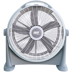 Seasons Comfort™ 20-In. 3-Speed High-Velocity Heavy-Duty Air-Circulator Floor Fan with 340° Tilting Head, White, FHV120