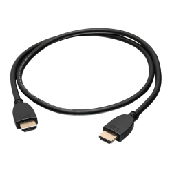C2G 1ft 4K HDMI Cable with Ethernet - High Speed - UltraHD Cable - M/M - HDMI cable with Ethernet - HDMI male to HDMI male - 1 ft - shielded - black