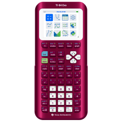 Texas Instruments TI-84 Evo Graphing Calculator, Raspberry Metallic, Total Qty 1