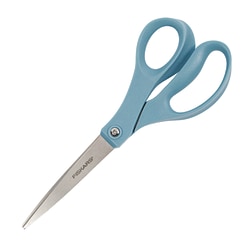 Fiskars® Office Scissors, 8", Pointed, Blue