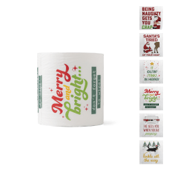 DM Merchandising North Pole Plumbing Co. Hilarious Holiday Toilet Paper, Multicolor, Total Qty 1