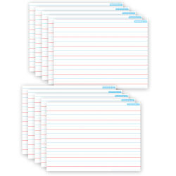 Ashley Productions Smart Poly PosterMat Pals Space Savers, 13" x 9-1/2", Handwriting 3/4", Pack Of 10 Pieces