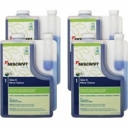 SKILCRAFT Glass and Mirror Cleaner - For Glass, Mirror, Plexiglas, Stainless Steel - Ready-To-Use/Concentrate - 7149190