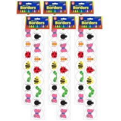 Hygloss Classroom Borders, Bugs, 12 Borders Per Pack, Set Of 6 Packs