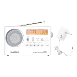 Sangean AM / FM / Weather Alert Portable Radio - with Weather Disaster, NOAA All Hazard - FM, AM, WX - 7 Weather
