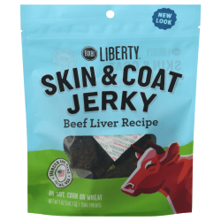 Bixbi Skin & Coat Jerky, Beef Liver, 5 Oz, Total Qty 6