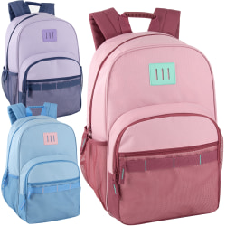 Trailmaker Multi-Pocket Backpacks, Assorted Colors, Case Of 24 Backpacks
