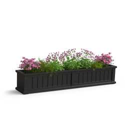 Mayne Cape Cod Window Box Planter, 5', Black