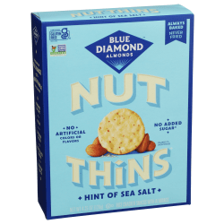 Blue Diamond Nut Thins, Sea Salt, 4.25 Oz, Total Qty 12