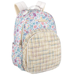 Jessica Simpson Backpack With 16" Laptop Sleeve, Multicolor Floral