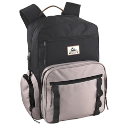 Kelty Deluxe Ripstop Backpack With 17" Laptop Sleeve, Black/Tan