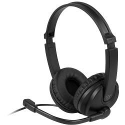 Aluratek AWHU02FB Headset - Stereo - USB - Wired - Over-the-head - Binaural - Ear-cup - 6.92 ft Cable - Noise Cancelling Microphone