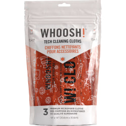 WHOOSH Spray Cleaner With Microfiber Cloth Duo 0.3 Oz And 3.4 Oz - Office  Depot