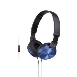 Sony® ZX Series Headband Stereo Headset, Blue, MDRZX310AP/L