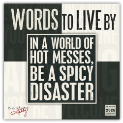 2026 Sellers Publishing Monthly Wall Calendar, 12" x 12", Words To Live By, January To December