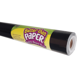Teacher Created Resources® Better Than Paper® Bulletin Board Paper Rolls, 4' x 12', Black, Pack Of 4 Rolls