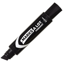 Avery® Marks A Lot® Permanent Markers, Chisel Tip, Jumbo Desk-Style Size, Black
