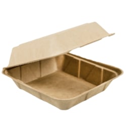 Eco-Products Container, Hingd, Hd, 9", 100Ct, Ecohd9Hw