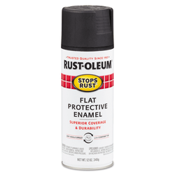 Rust-Oleum® Stops Rust® Protective Enamel Spray Paint, 12 Oz, Flat Black