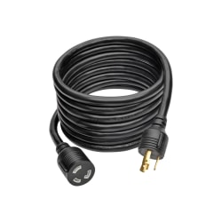 Eaton Tripp Lite Series Power Extension Cord, NEMA L5-30P to NEMA L5-30R- Heavy-Duty, 30A, 125V, 10 AWG, 15 ft. (4.57 m), Black, Locking Connectors - Power extension cable - NEMA L5-30 (P) to NEMA L5-30 (R) - 125 V - 30 A - 15 ft - molded - black