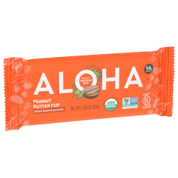 Aloha Plant Protein Bars, Organic Peanut Butter Cup, 1.98 Oz, Total Qty 12