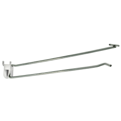 Azar Displays Galvanized Metal Wire Flip Scan Hooks, 11-7/8", Pack Of 50 Hooks