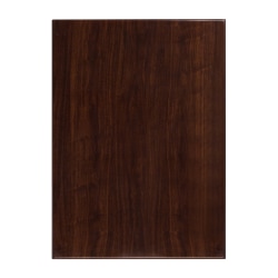 Flash Furniture High-Gloss Resin Table Top With 2"-Thick Drop-Lip, 30" x 42", Walnut