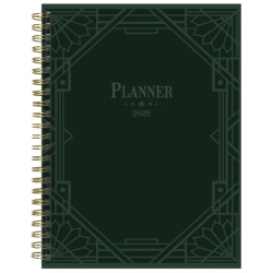 2025 TF Publishing Weekly/Monthly Planner, 6-1/2" x 8", Emerald Edition, January To December