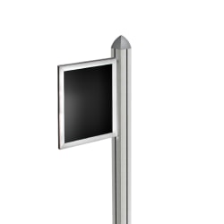 Azar Displays Double-Sided Slide-In Frame For Sky Tower Displays, 8-1/2" x 11", Silver