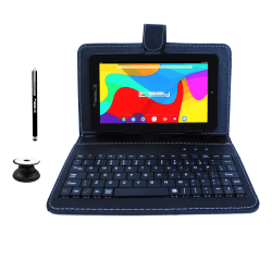 Linsay F7 Tablet, 7" Screen, 2GB Memory, 64GB Storage, Android 13, Black Keyboard