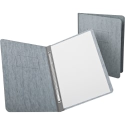 Oxford® PressGuard® Report Covers With Reinforced Side Hinge, 8-1/2" x 11", 30% Recycled, Gray