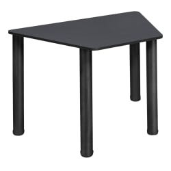Regency 36"W Trapezoidal Learning School Student Desk, Gray/Black