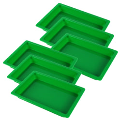 Romanoff Products Small Creativitrays, 8-1/2" x 5-3/4" x 1", Green, Pack Of 6 Creativitrays