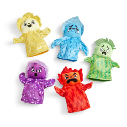 Hand2Mind Feelings Family Puppets, Multicolor, Set Of 5 Puppets