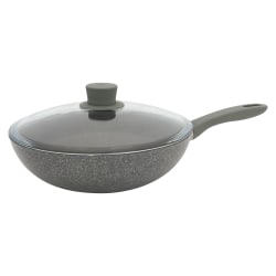 Zwilling Parma Plus 2-Piece Aluminum Nonstick Wok With Lid, 11", Gray