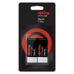 Rotring Tikky 30 Eraser, White, 2 Pack