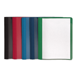 Oxford® Clear-Front Report Covers, 8 1/2" x 11",Assorted, Pack Of 25