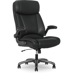 Serta® Torrington Ergonomic High-Back Faux Leather Big & Tall Executive Office Chair, Black, 52399BLK