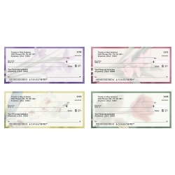 Personal Wallet Checks, 6" x 2 3/4", Singles, Soft Petals, Box Of 150