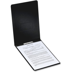 TOPS 71306 Letter Report Cover - 2" Folder Capacity - 8 1/2" x 11" - 500 Sheets Capacity - 1 Fastener(s) - 20 pt. - Pressboard - Black - Punched - 1 Each