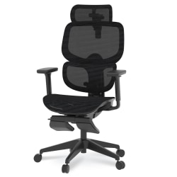 FlexiSpot C7 Ergonomic Mesh, Office Chair with Footrest, Black