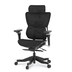 FlexiSpot C7 MAX Ergonomic Mesh Office Chair, Foam Seat in Black color