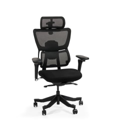 FlexiSpot C7 MAX,Ergonomic Mesh High-Back Office Chair, Foam Seat in Black,