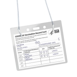 Avery® Hanging Style Vaccine Card Holder, 4x3, 1 Vaccine Card Holder