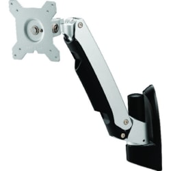 Amer AMR1AW - Bracket - adjustable arm - for monitor - plastic, steel, aluminum alloy - wall-mountable