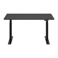 FlexiSpot E7 Commercial 72"W Electric Adjustable Height Standing Desk, Black Chipboard Top/Black Base