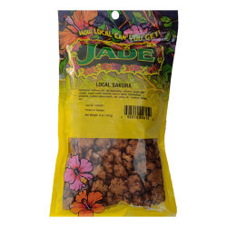Jade Sakura shaped rice cracker
