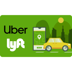 $15.00 Ride Choice Uber/Lyft Card